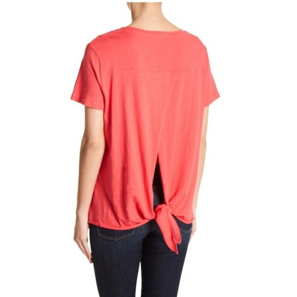 🎁 Sundry Tie Back Hi-Lo Tee - Picture 2 of 8